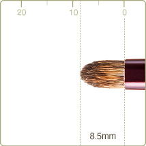 Antique pink：アイシャドーブラシ 毛丈