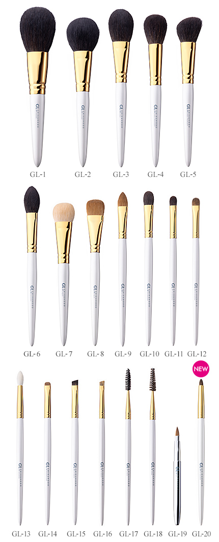 GLシリーズ：プロユースでありながらも、メイク初心者にも使いやすい（ロング軸）